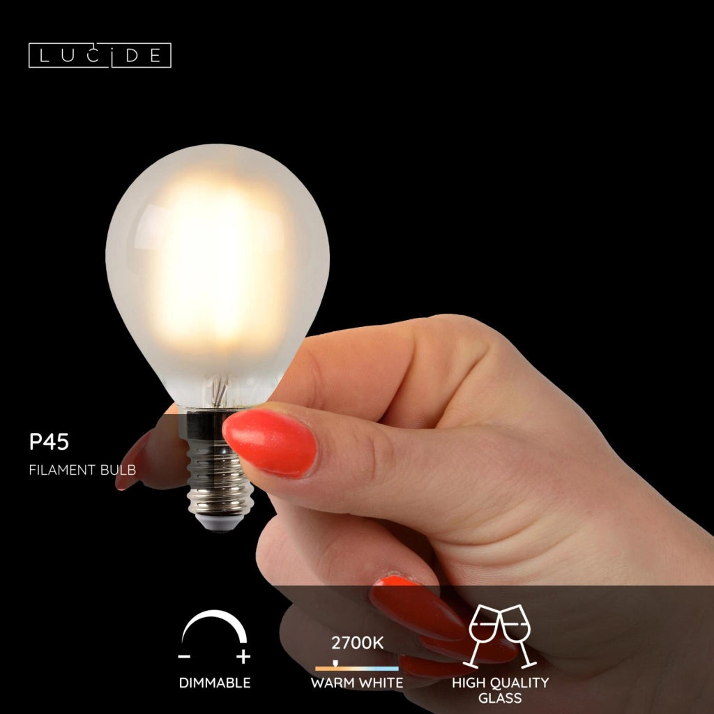 Lampadina LED E14 4W 2700K opalina Lucide