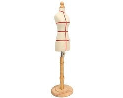 Mannequino per Sartoria Flessibile - Abito Donna - Legno di Quercia - Acciaio Inossidabile - Materiali di Alta Qualità - Eccellente Stabilità - Forma della Veste