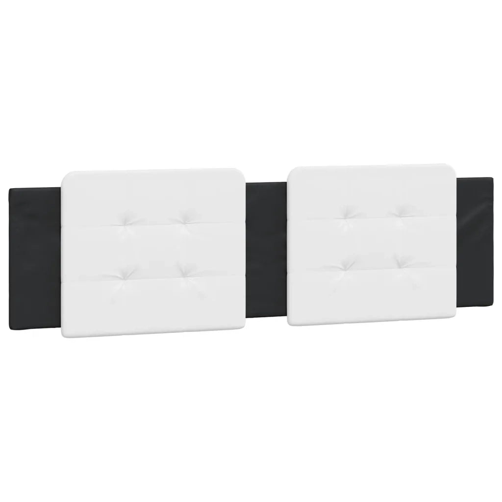 Cuscino Testiera Zadar Bianco e Nero 180 cm in Similpelle CFW3530959