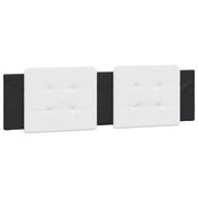 Cuscino Testiera Zadar Bianco e Nero 180 cm in Similpelle CFW3530959