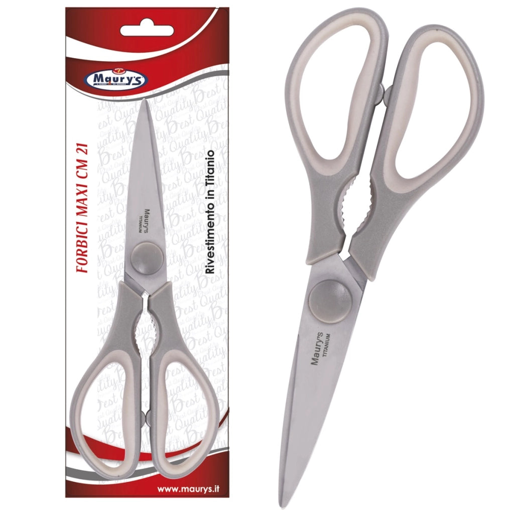 MAURY'S FORBICI MAXI DA CUCINA CON RIVESTIMENTO IN TITANIO 21 CM