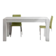 Tavolo abete bianco spazzolato allungabile misure 180x90 con 2 allunghe (644) - Mobili 2G