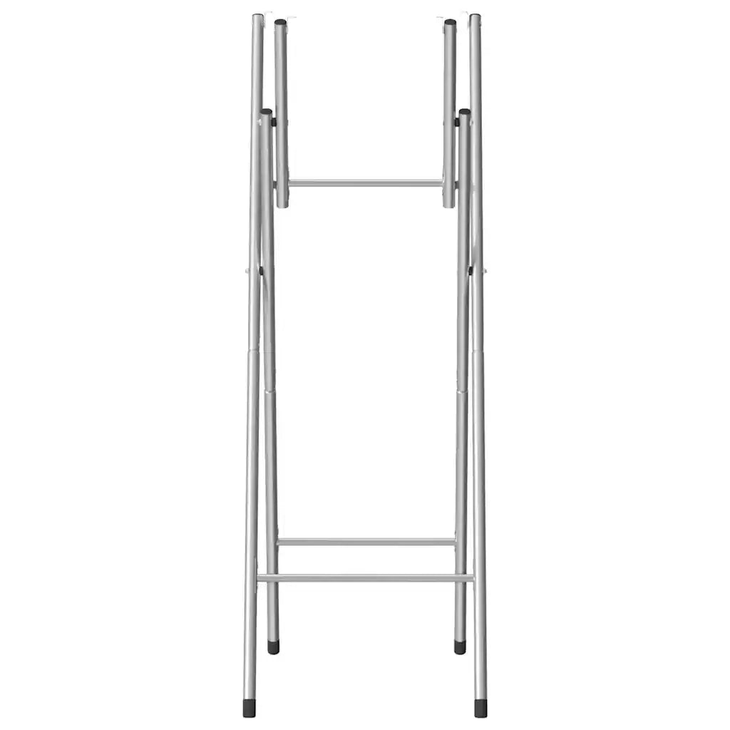 Gambe pieghevoli ergonomiche per tavolo da bar 45 x 53 x 108 cm in acciaio zincato argento codice 02_0046488.