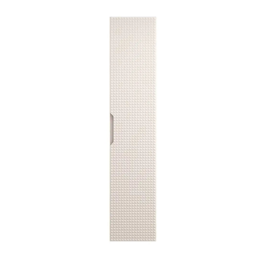 Colonna da bagno VELNIA – 1 porta – H170 cm – Colori rovere chiaro e beige – Da appendere