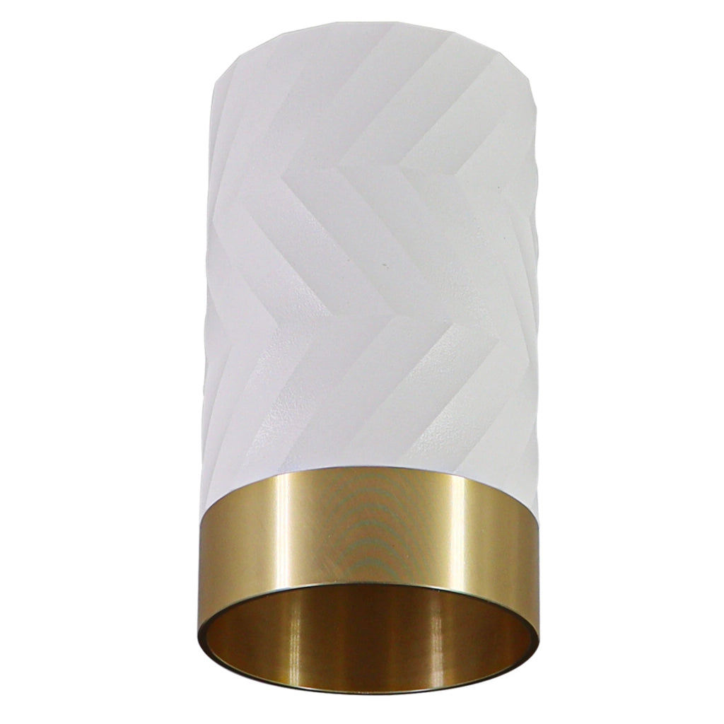 Faretto da soffitto Polux Arras GU10 bianco oro alluminio