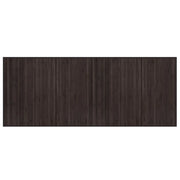 Tappeto del soggiorno | Tappeto Rettangolare Marrone Scuro 80x200 cm in Bamb¨´