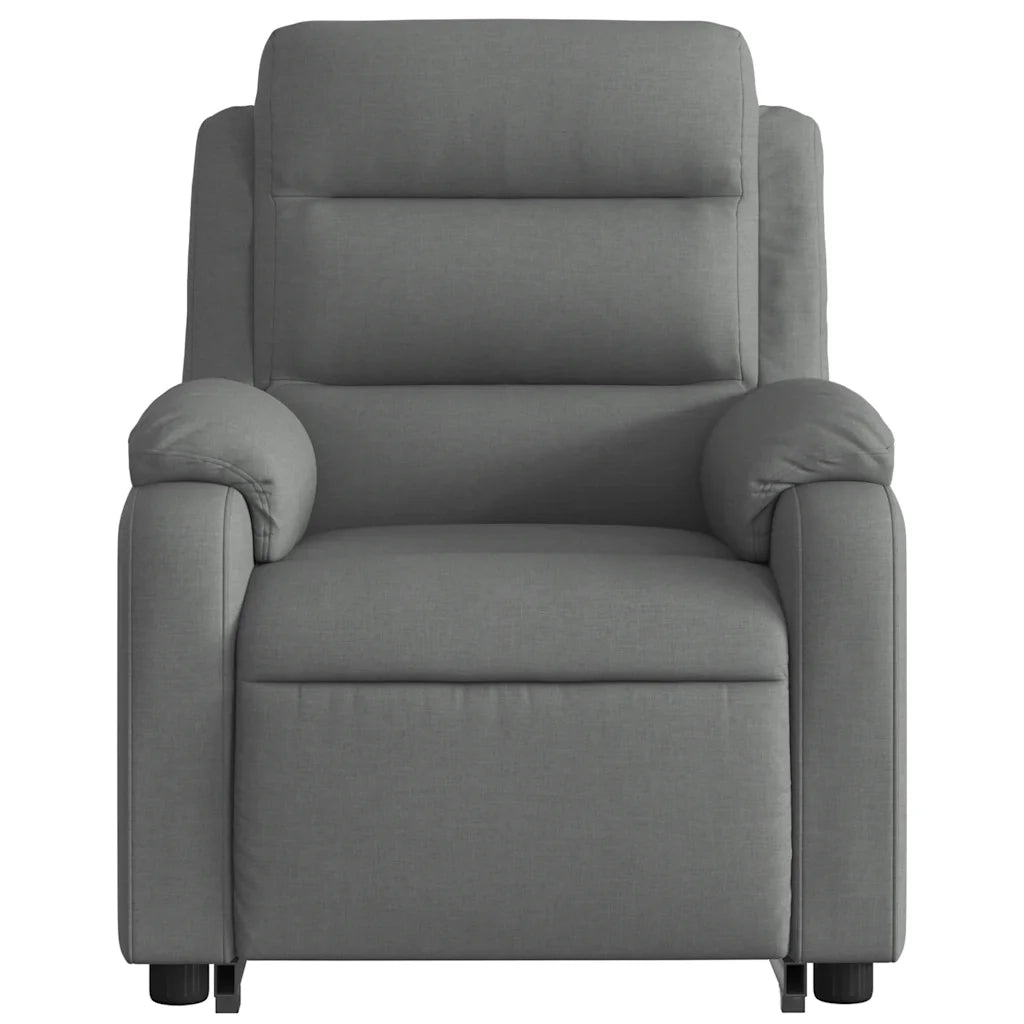 Poltrona Alzapersona Reclinabile Elettrica Grigio Scuro Tessuto 3205005