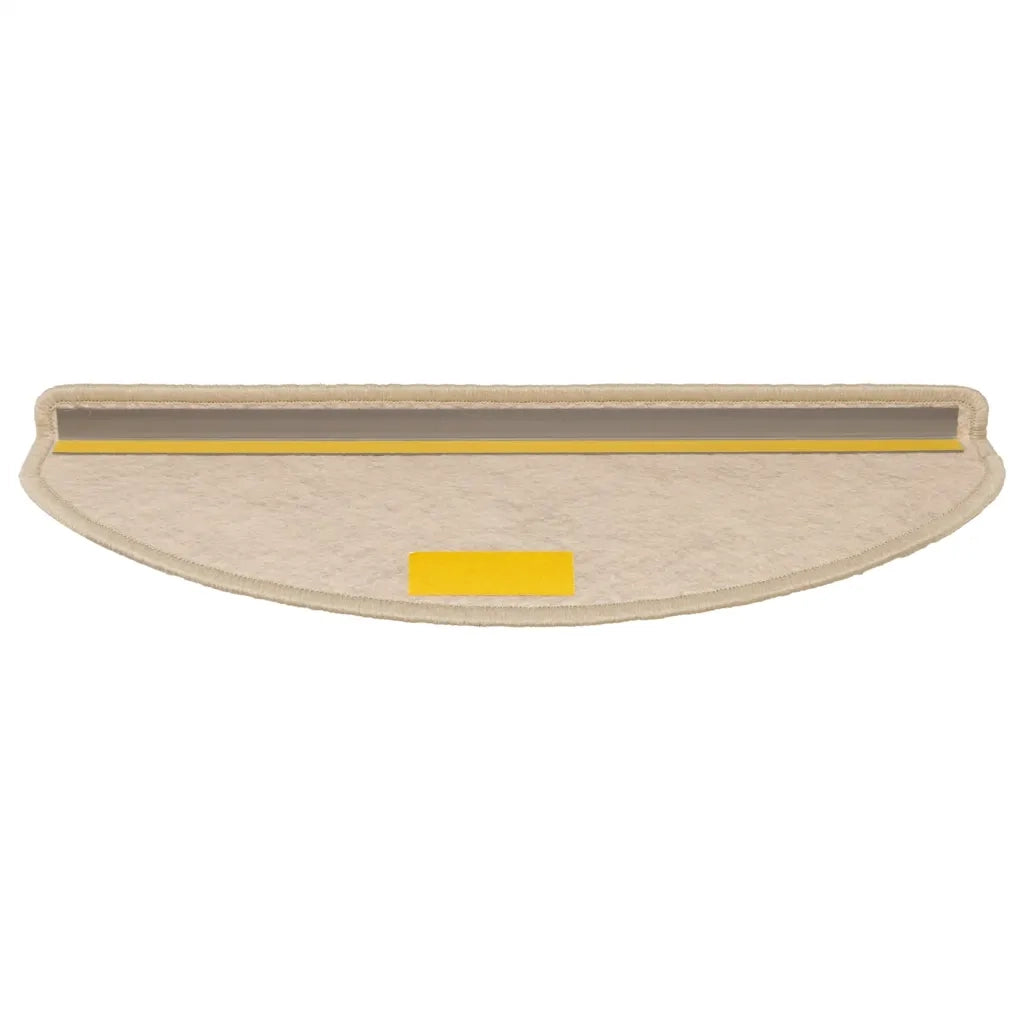 Tappeti Autoadesivi Scale Aspetto Sisal 15 pz 65x21x4 cm Sabbia 326879