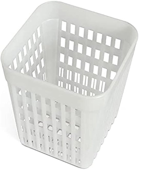 Vassoio per lavastoviglie, setaccio in plastica per lavastoviglie, contenitore per asciugatura, cassetto di riposo per forchette e cucchiai, accessori da cucina, bianco.