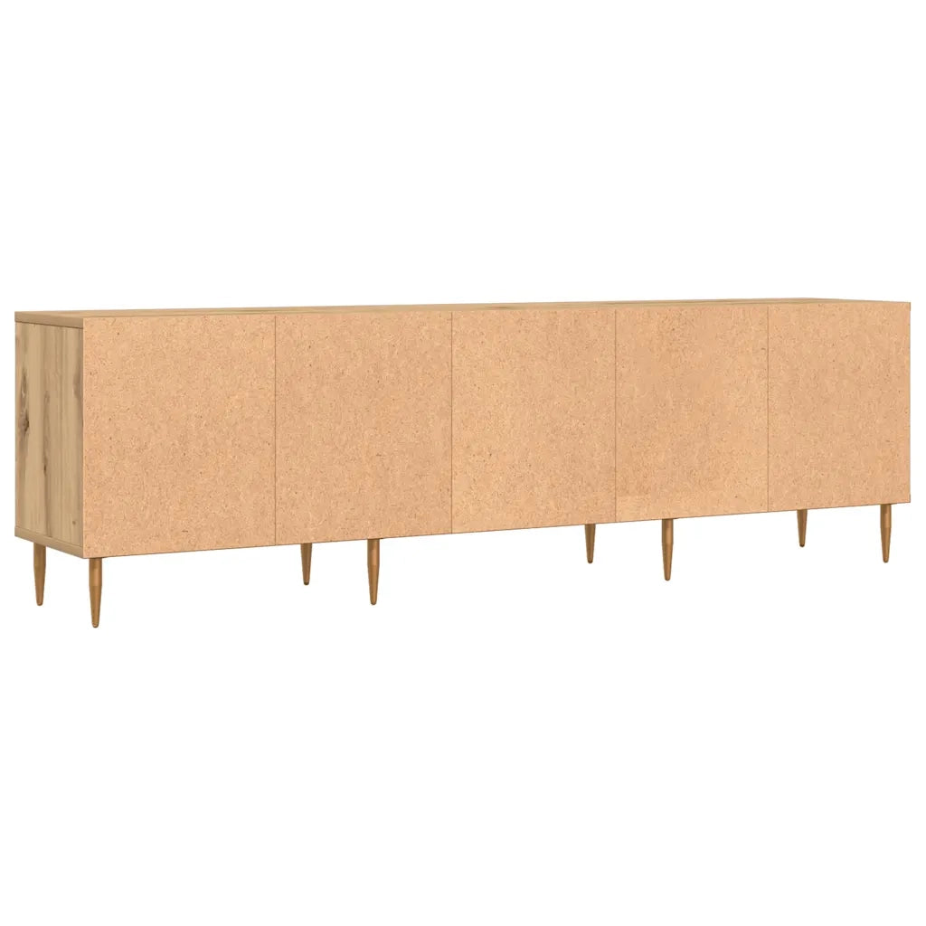 Mobile Porta TV Rovere Artigianale 150x30x44,5 cm Multistrato