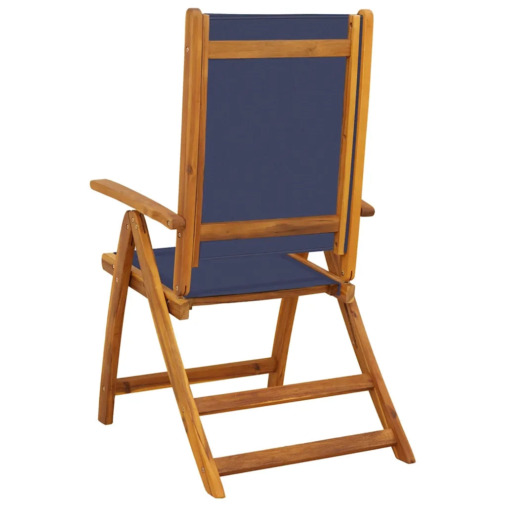 Sedie da Giardino Pieghevoli 4 pz Massello d'Acacia e Textilene 3279241
