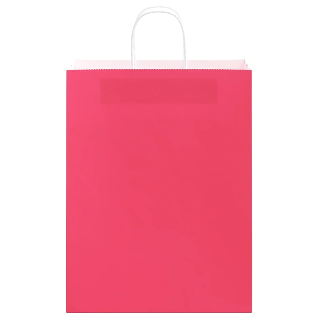 Sacchetti di Carta 250 pz con Manici Rosa 32x12x42 cm CFW2558436