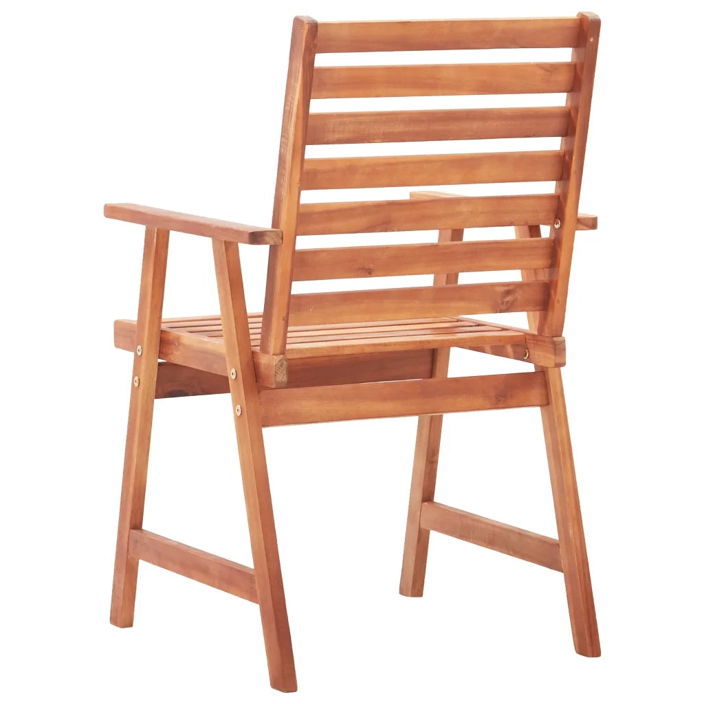 Sedie da Pranzo da Esterni con Cuscini 2 pz Massello di Acacia 3064346