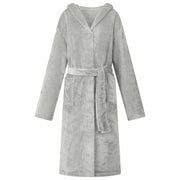 Accappatoio con Cappuccio Grigio l Flanella 42017233