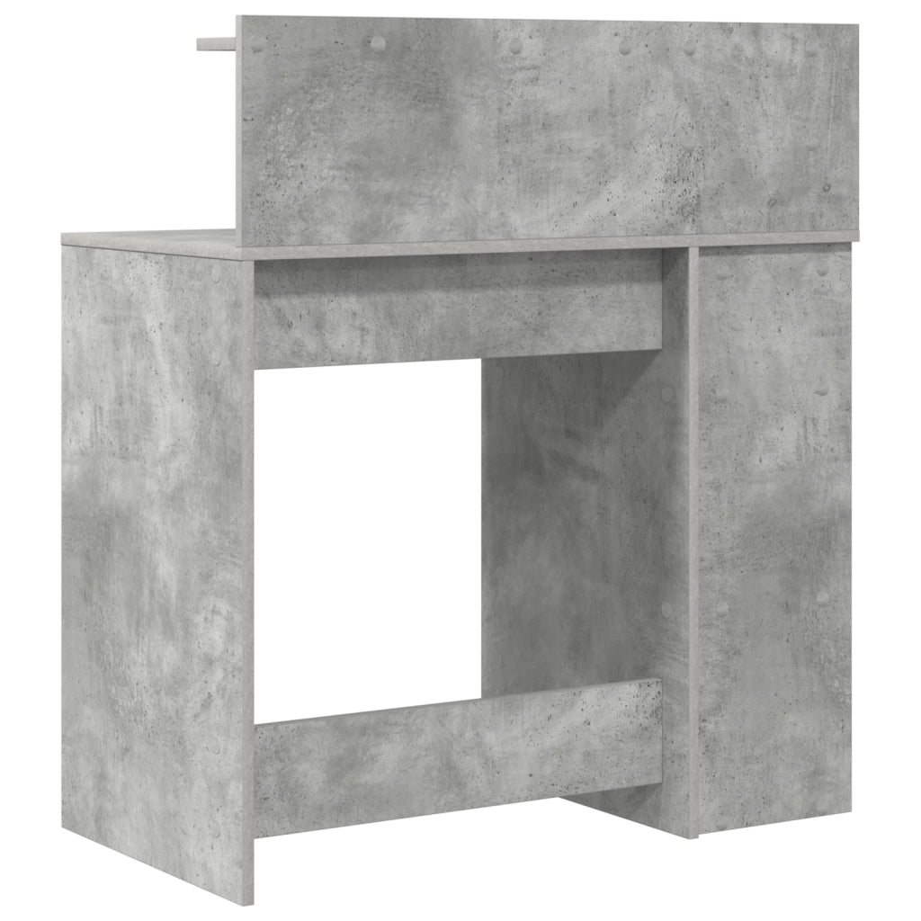 Scrivania con Storage Grigia 90x48x101.5 cm Legno ingegnerizzato