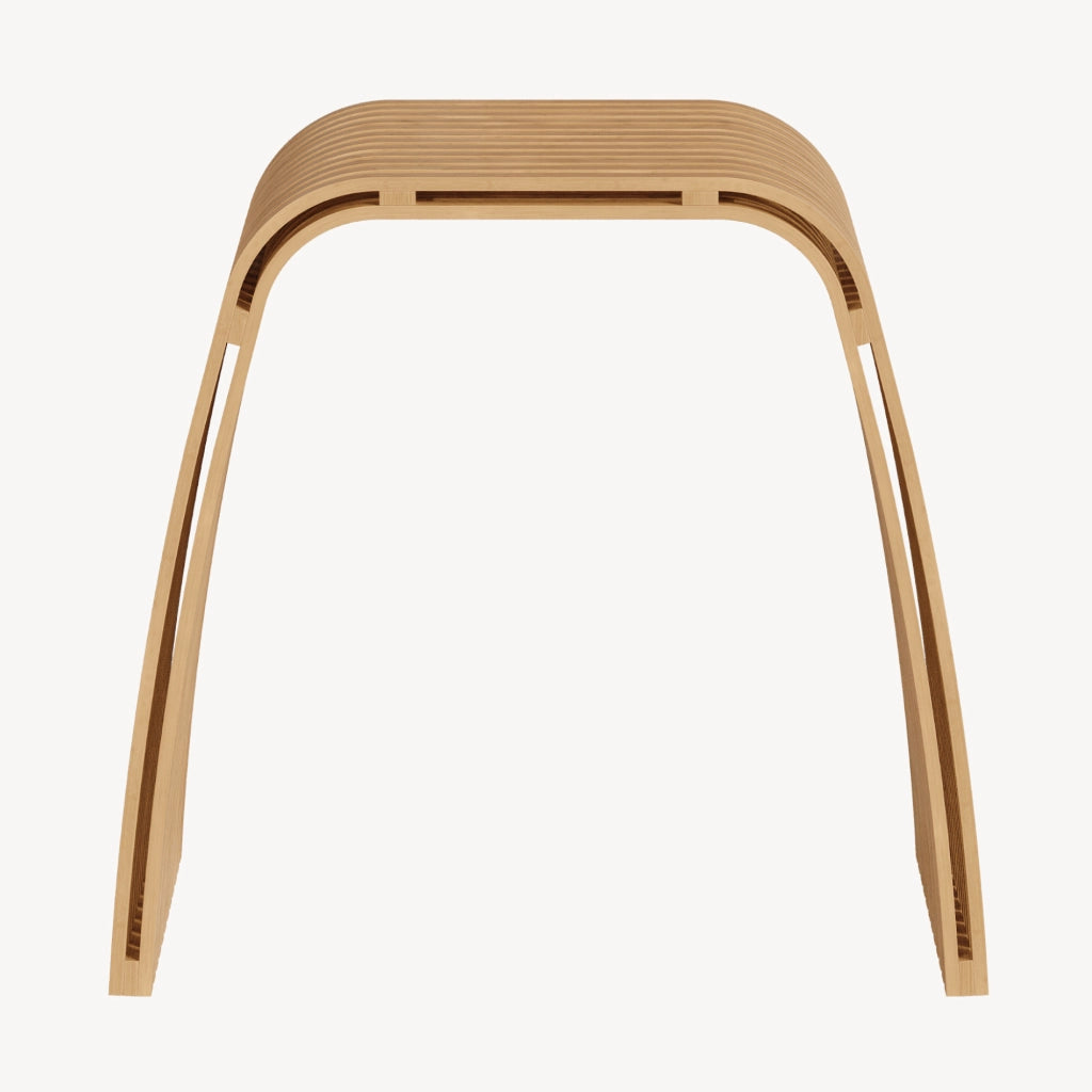 Seduta Multiuso Jysa in Bambù Sgabello Basso 45 x 50 x 31 cm - Naturale [en.casa]