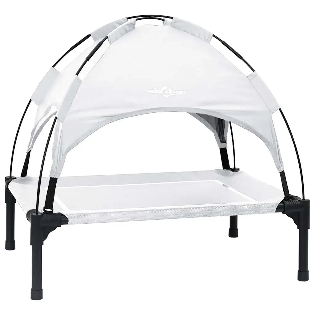 Letto per Cani Grigio Argento 63 x 49,5 x 60 cm Acciaio CFW1741136