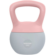 Kettlebell 6 kg ¨C Xylo ¨C Impugnatura Antiscivolo Rosa 19x19x28 cm