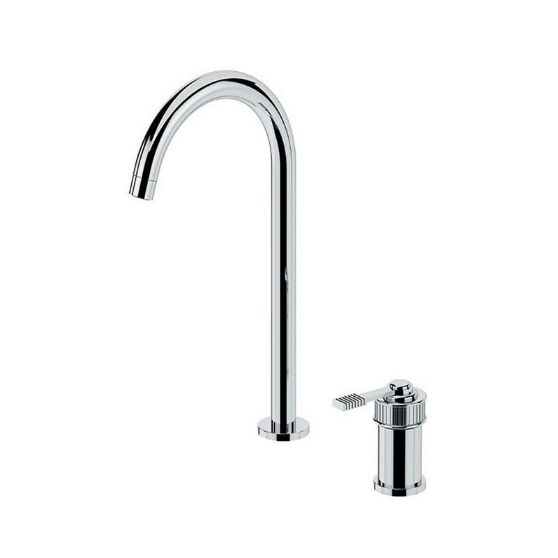 Miscelatore monocomando per lavabo a due fori, con bocca L - serie Atelier