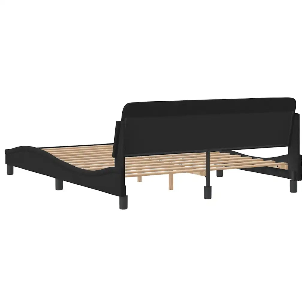 Giroletto Dover Nero 160x200 cm in Velluto 373214