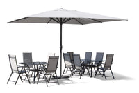 Ombrellone da Giardino 4x4 m Palo Ø67 mm Siviglia Grigio Chiaro