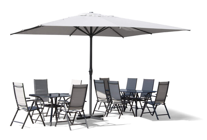 Ombrellone da Giardino 4x4 m Palo Ø67 mm Siviglia Grigio Chiaro