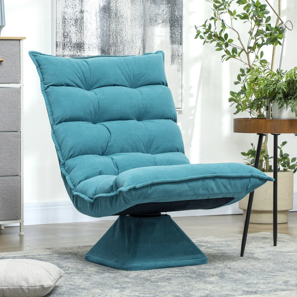 Poltrona Relax Girevole ¨C Zephmum ¨C 62x70x95 cm Blu