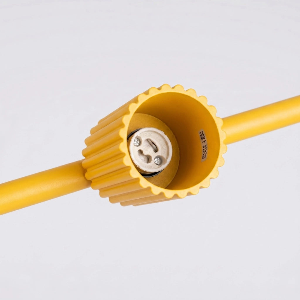 Lampadario KARBON 4 giallo