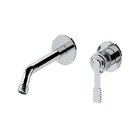 Miscelatore a incasso per lavabo, su due piastre tonde separate bocca 19 cm - serie Atelier