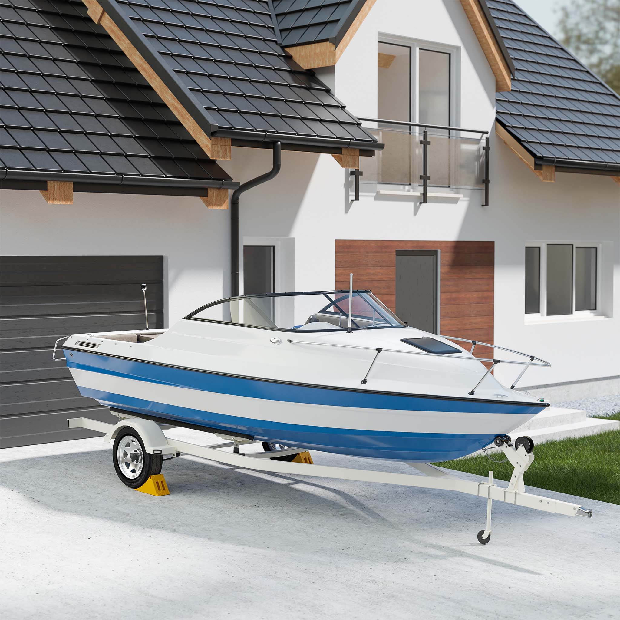 ‌Wiltec Cunei per autocarri e rimorchi Capacità di carico fino a 6,5 t 2 Fermaruota Camion