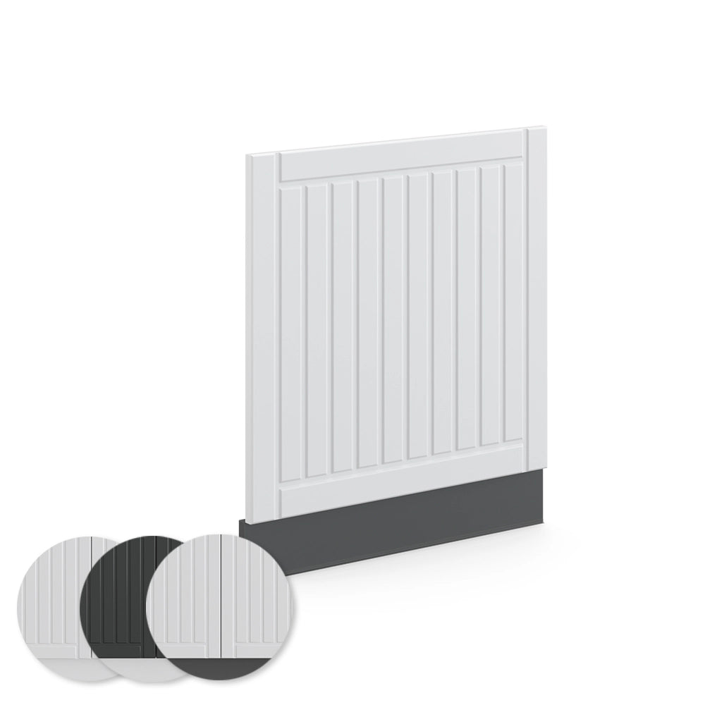 Pannello frontale Fame-Line Bianco rustico/Antracite 60 cm, PL Antracite Vicco