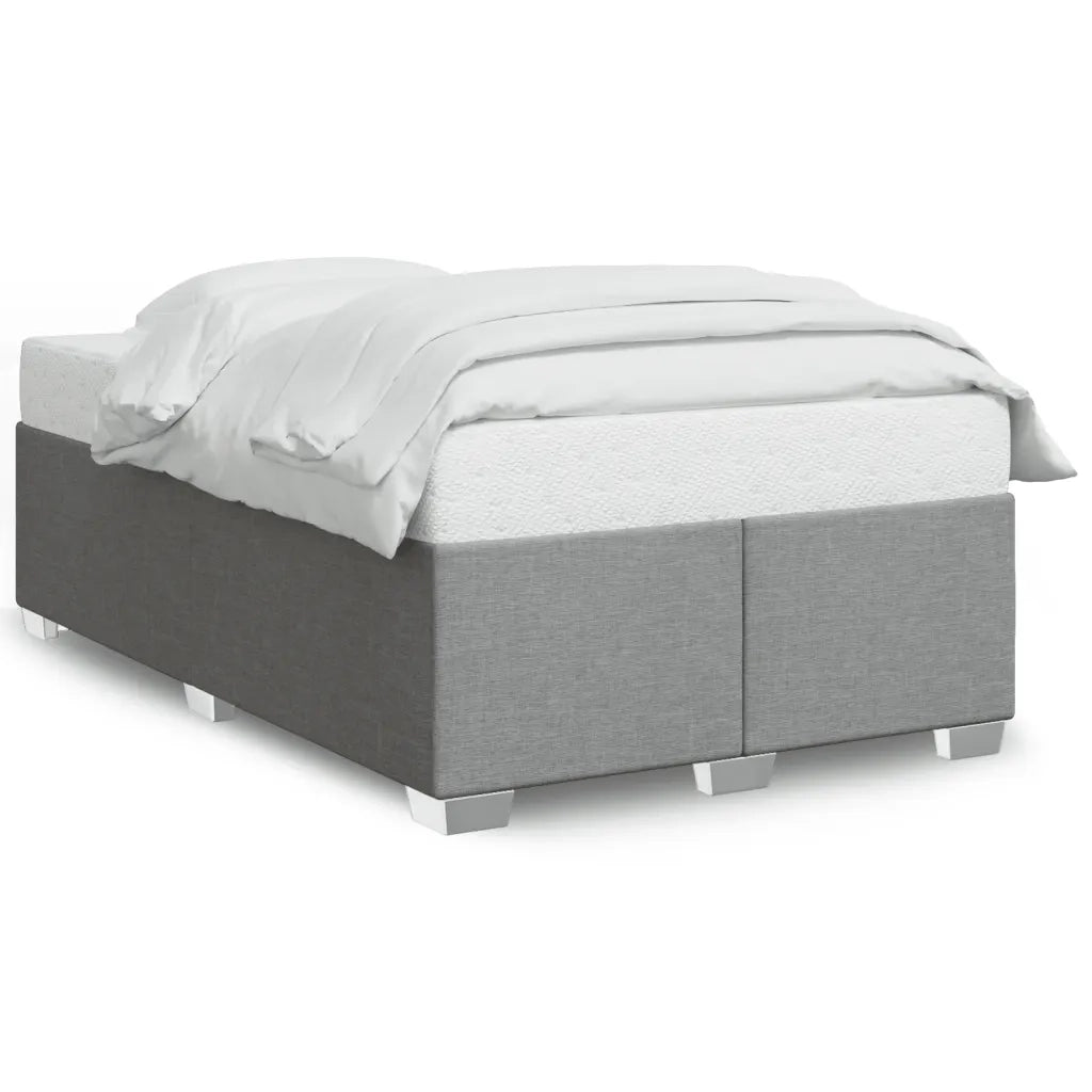 Giroletto senza Materasso Grigio Chiaro 120x190 cm in Tessuto