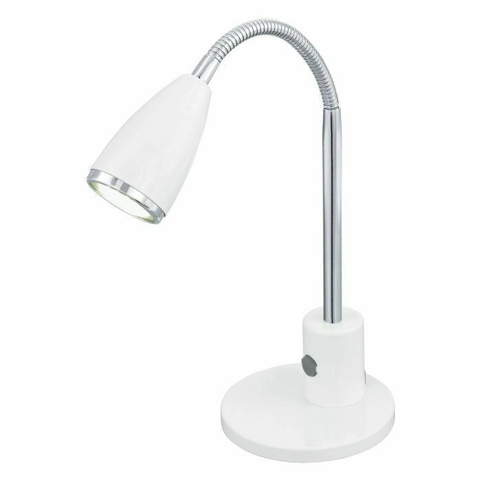 Lampada Scrivania Led Tavolo Ufficio Lettura Braccio Orientabile 3W Fox EGLO Colore Lampada: Bianca