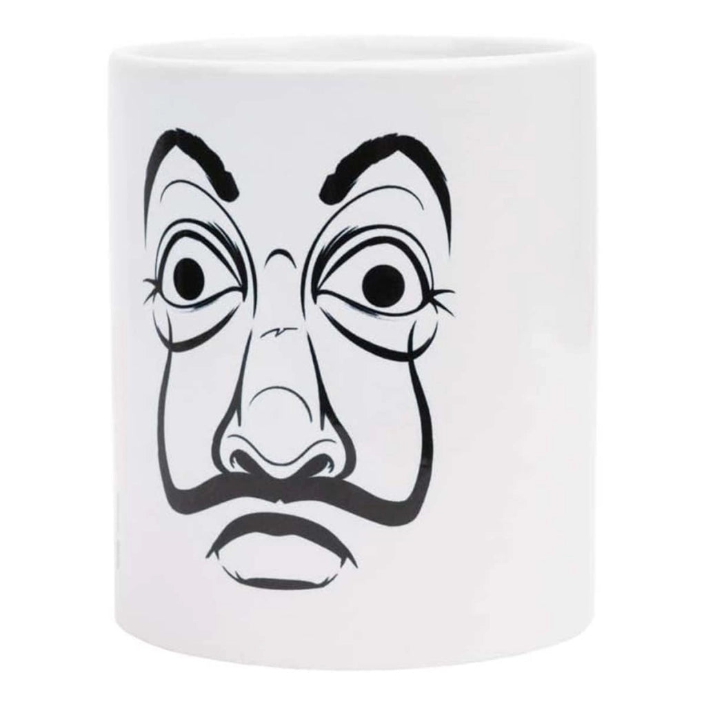 Tazza in ceramica 330 ml Collezione La Casa De Papel Solido Lavabile Bianco Inny