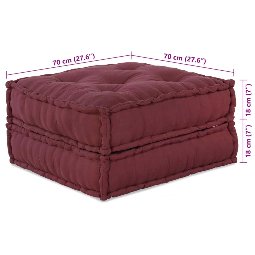 Divano modulare 2 pz-Sofa Modulare-Divanetto Bordeaux 140 x 70 x 36 cm Tessuto