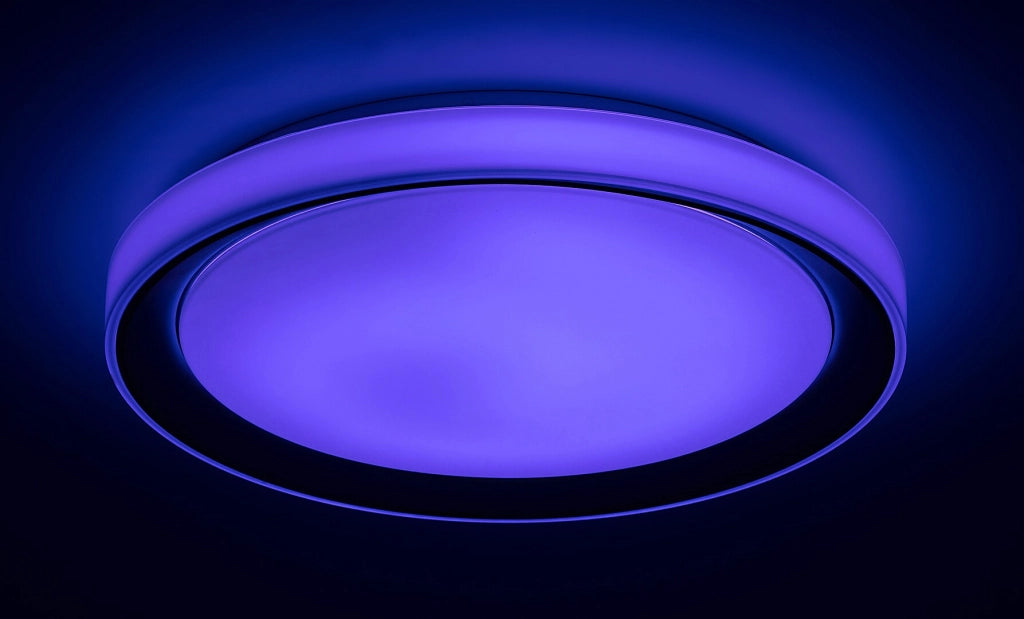 Plafoniera LED RGB WiFi Rabalux Everest 51cm 40W cromo