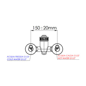 Miscelatore vasca esterno senza set doccia - serie Atelier