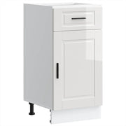 Mobile da cucina Porto pratico stile moderno 40 x 46 x 81,5 cm realizzato in legno composito bianco lucido 02_0050254
