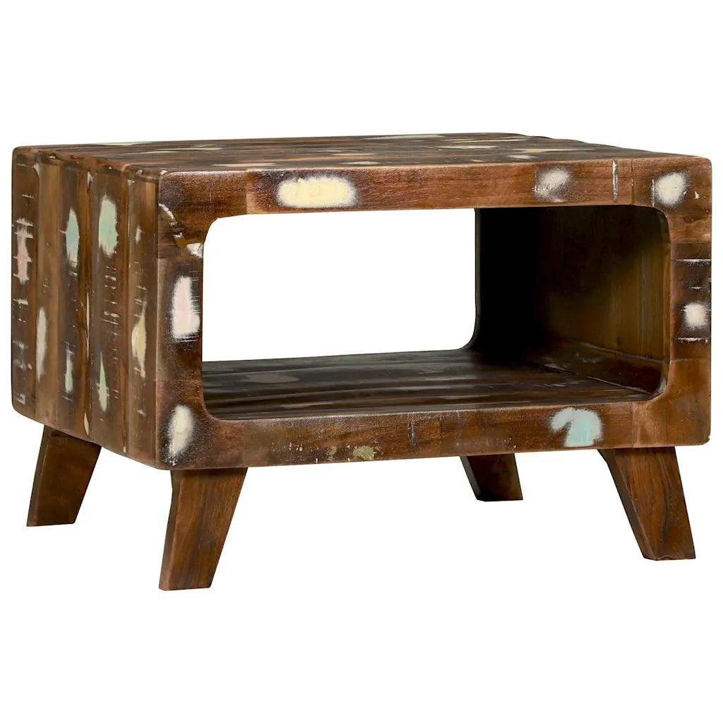 Tavolino da salotto 50 x 50 x 35 cm Legno Recuperato Massello 4104531