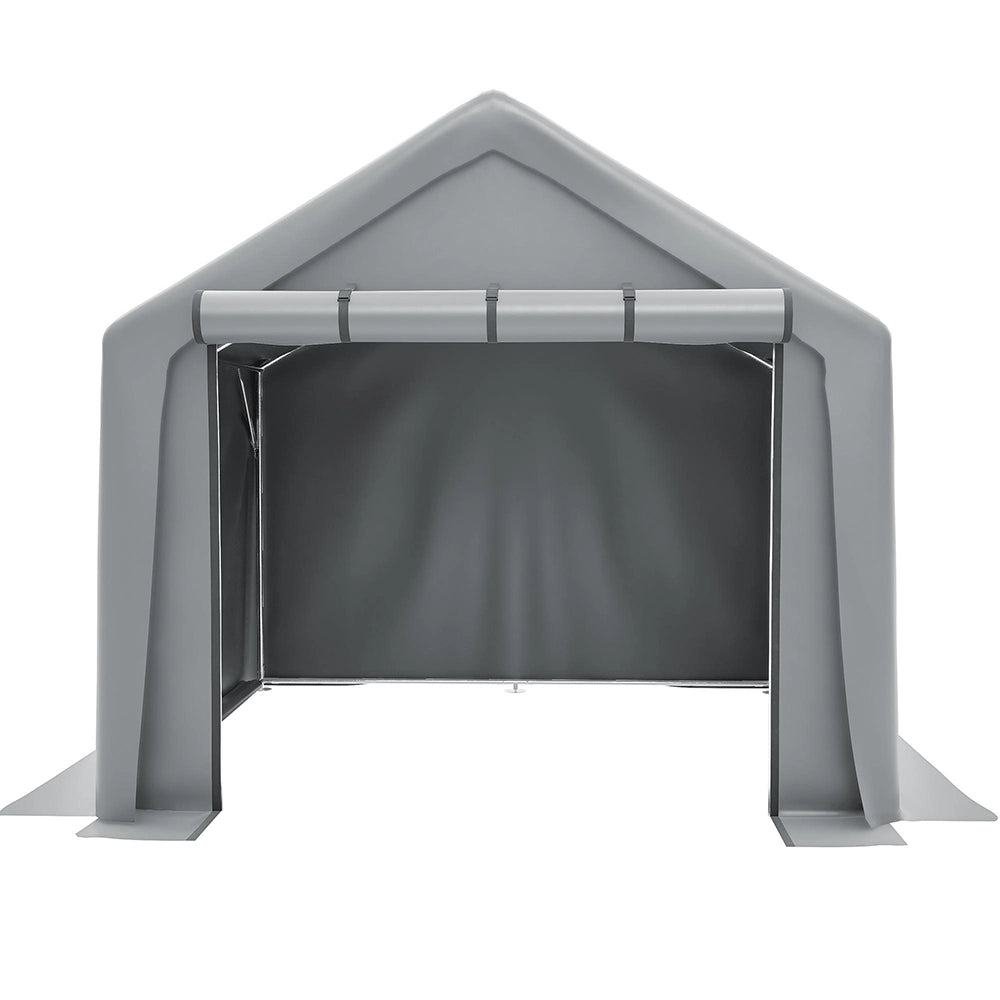 Ripostiglio per attrezzi 244x241x217cm - Xylo - Garage bici, capanno giardino, tenda deposito, grigio scuro