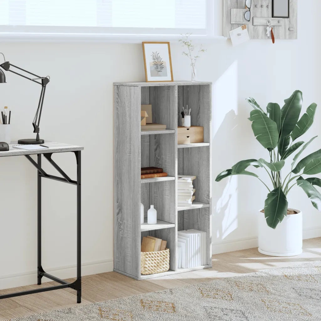 Libreria Grigio Sonoma 50x25x105 cm in Legno Multistrato 852794