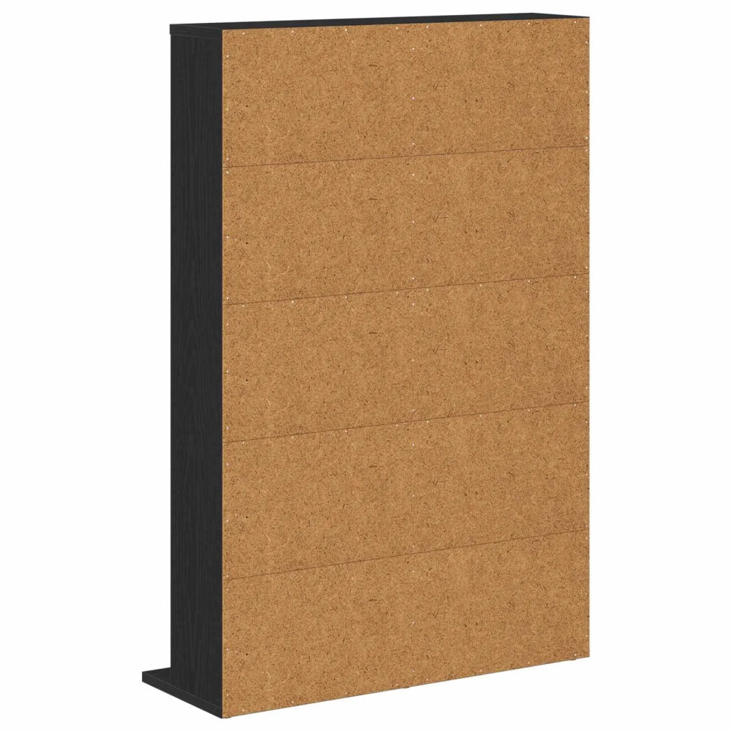 Mobile per CD Rovere Nero 65 x 23,5 x 97,5 cm 8012676