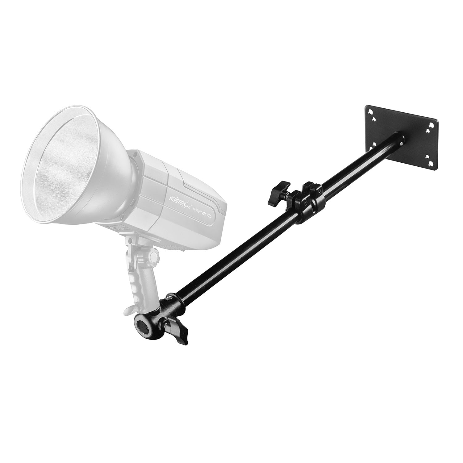 Supporto per luci a soffitto studio fotografico max 6 kg, Braccio estensibile 34-54 cm per faretti fotografici, softbox, videocamera