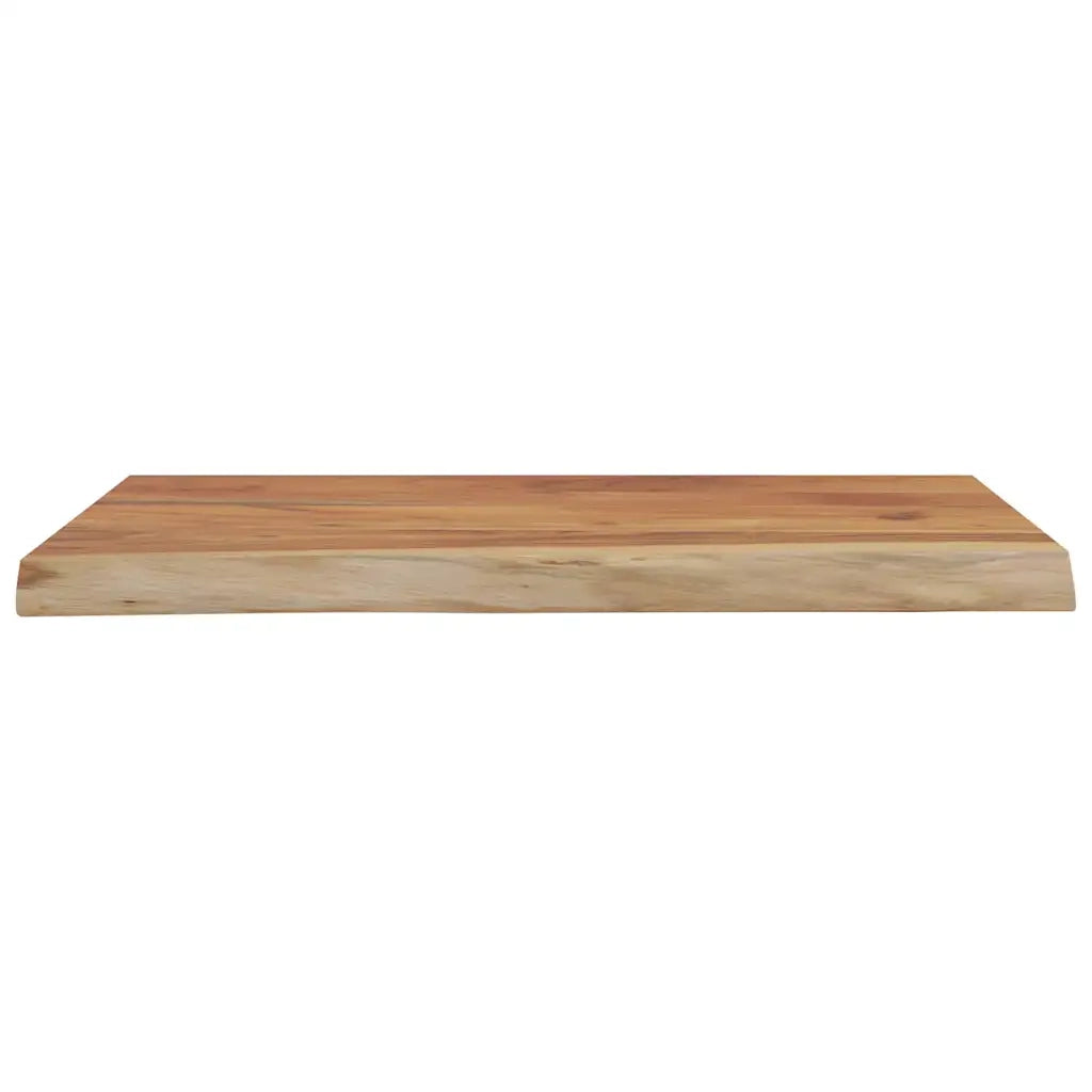 Mensola a Muro 50x40x3,8cm Rettangolare Legno Acacia Bordi Vivi 370295