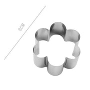 Trade Shop - Set 6 Pz Forme Per Dolci Biscotti A Fiore Stampini Decorazione Torte 8 Cm 98928 -
