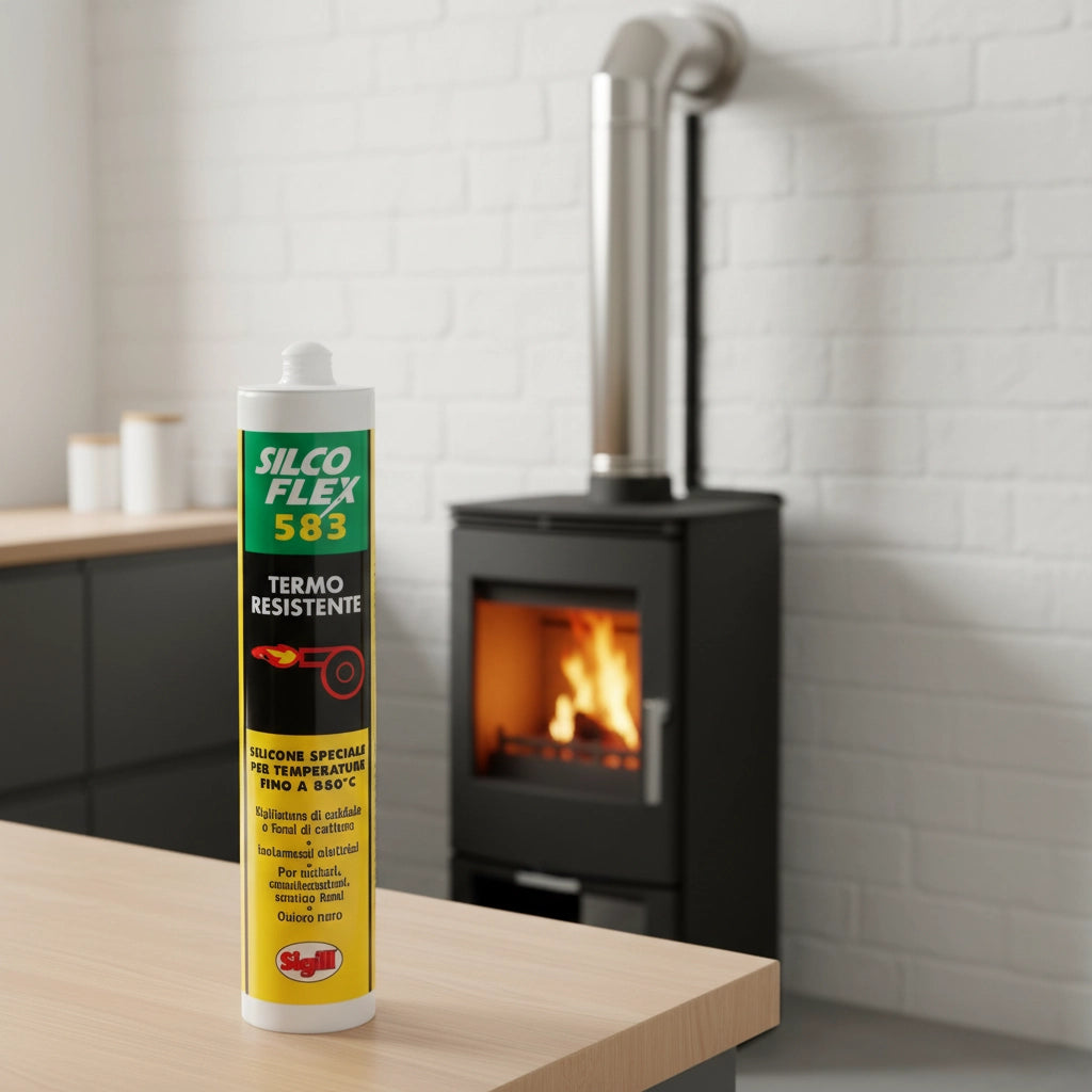 Silcoflex 583 sigillante nero resistente al calore 300 ml