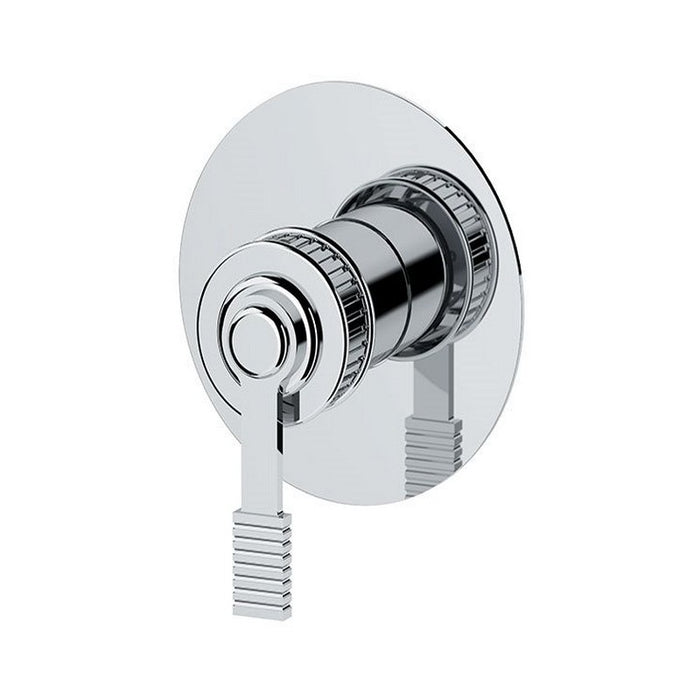 Miscelatore a incasso per vasca/doccia su piastra tonda ultra-piatta - serie Atelier