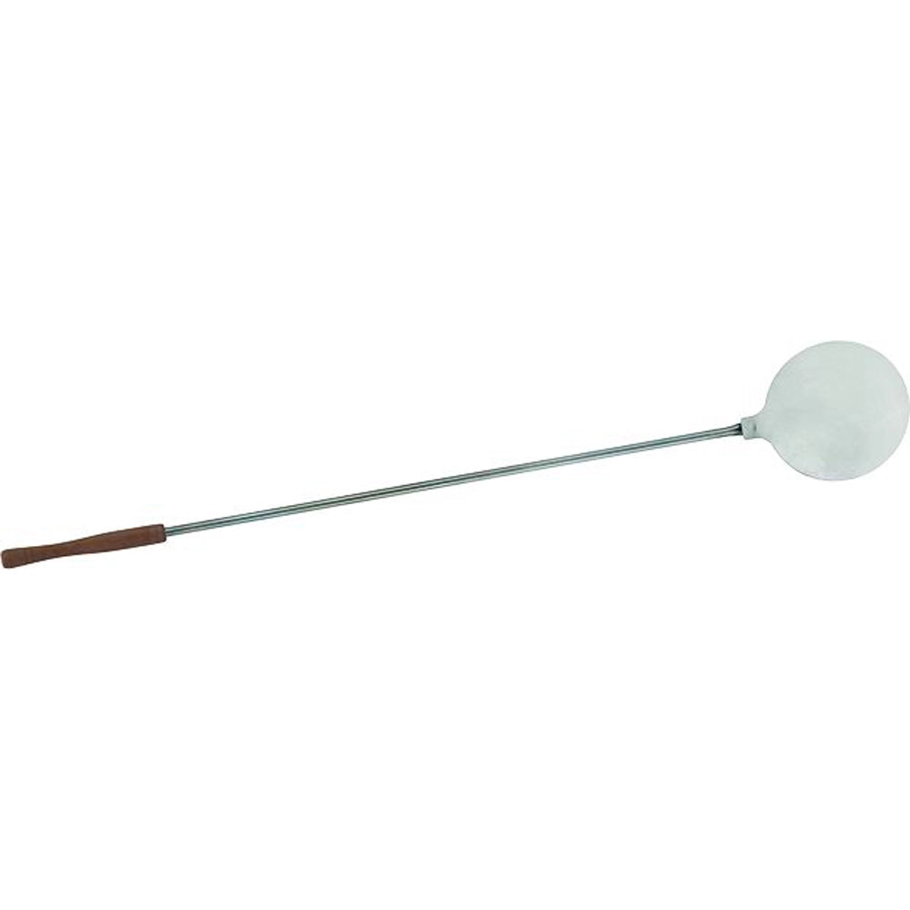 PALA PIZZA TONDA ACCIAIO INOX Ø24,5cm PER FORNO A LEGNA MANICO 150cm SANDRIGARDEN