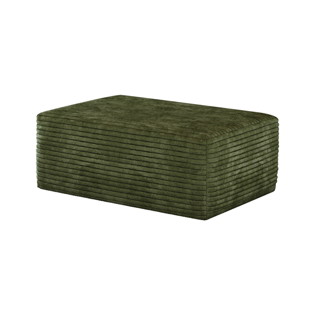 POUF 100 x 21,5 x 21,5 cm Verde in tessuto