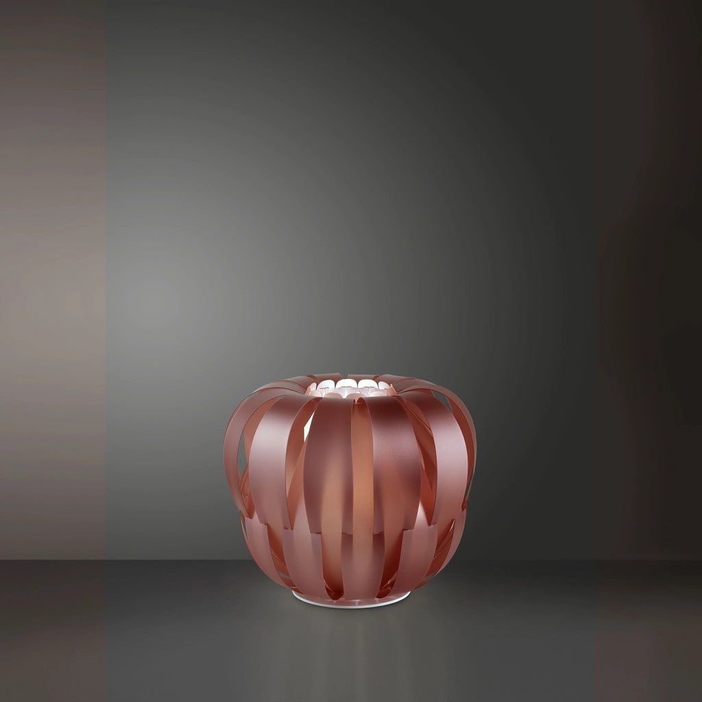 Lampada Ricaricabile Da Tavolo Queen Polilux ® Pink Metal 1 Luce Led D29Cm